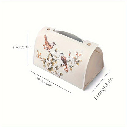 Stylish Nordic faux leather tissue box cover for multiple rooms in the home.