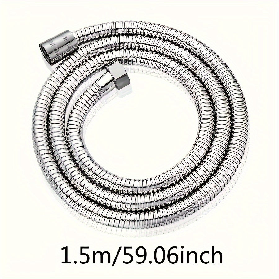 1.5m/2m/3m uzunlikdagi moslashuvchan zanglamaydigan po'latdan yasalgan dush shlangi, portlashga chidamli va elektroplitalangan metall qoplamaga ega. Oson devorga o'rnatish, doira shakli yomg'ir spray boshliqlari va dush purkagichlari uchun ideal.