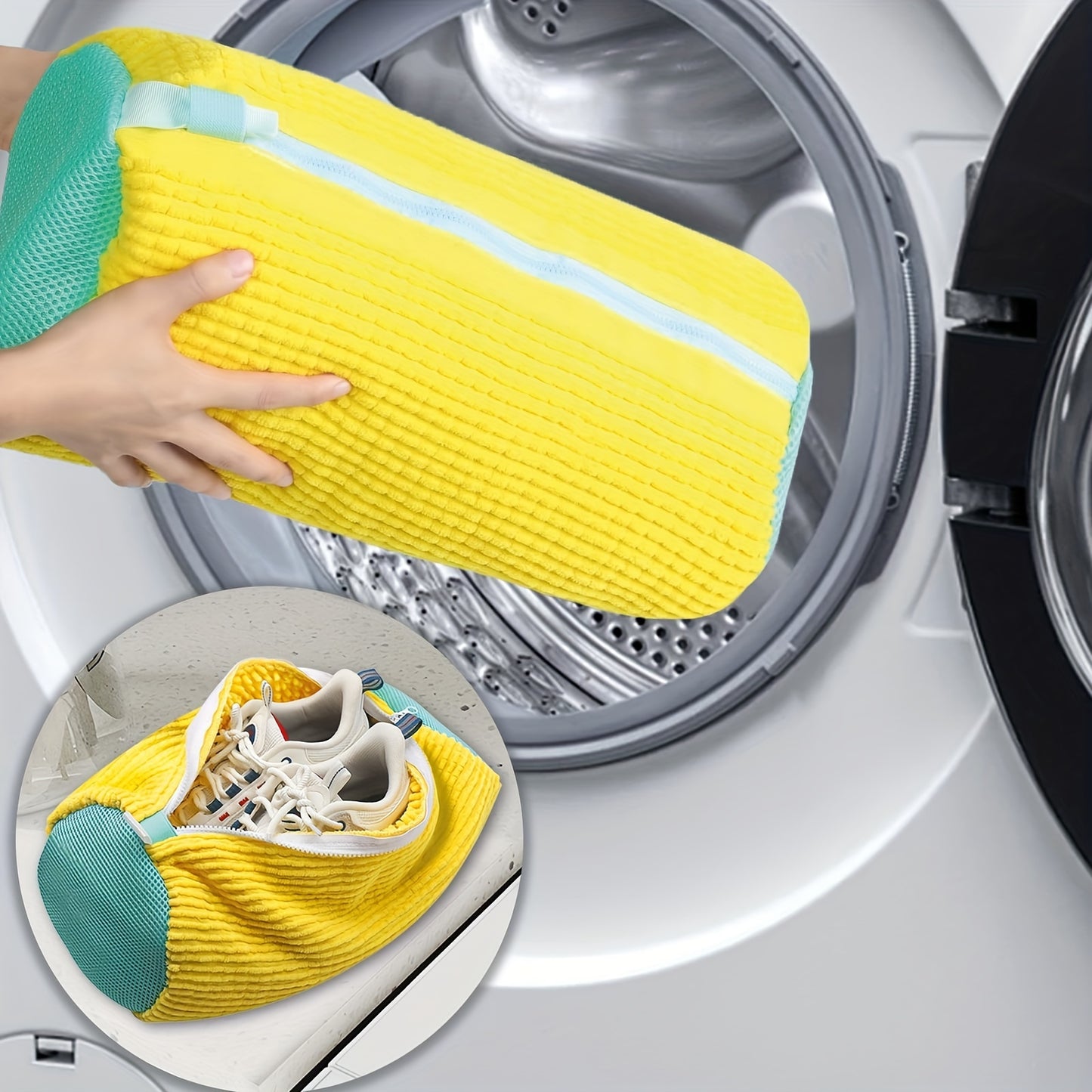 Cross-border hot-selling shoe washing bag for home washing machines. Special lazy shoe protection bag to prevent deformation. Available in 1pc or 2pcs.