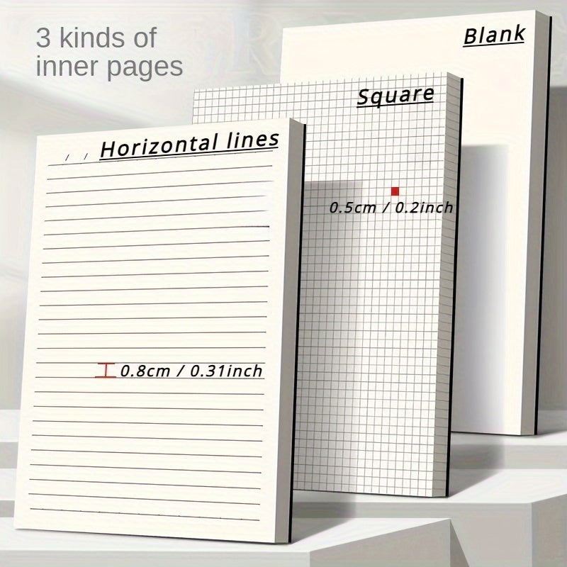 Premium Black Cardstock Notebook with 256 Pages for office and students.