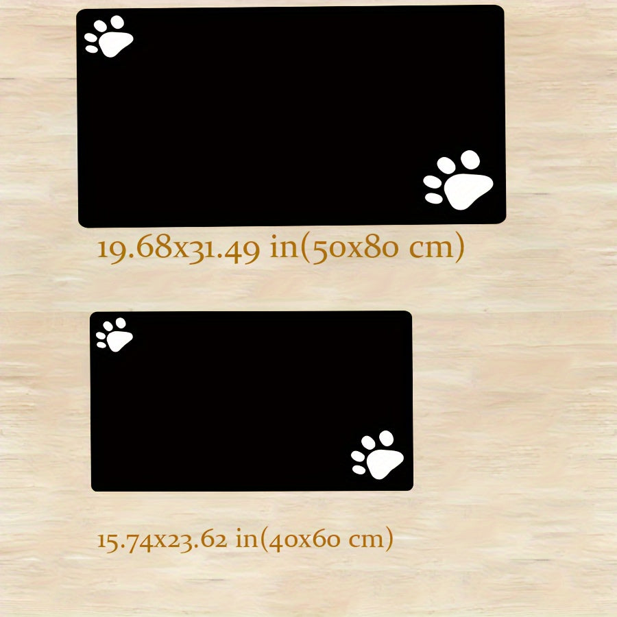 Soft non-slip pet mat for dogs, absorbs liquids quickly, easy to clean.