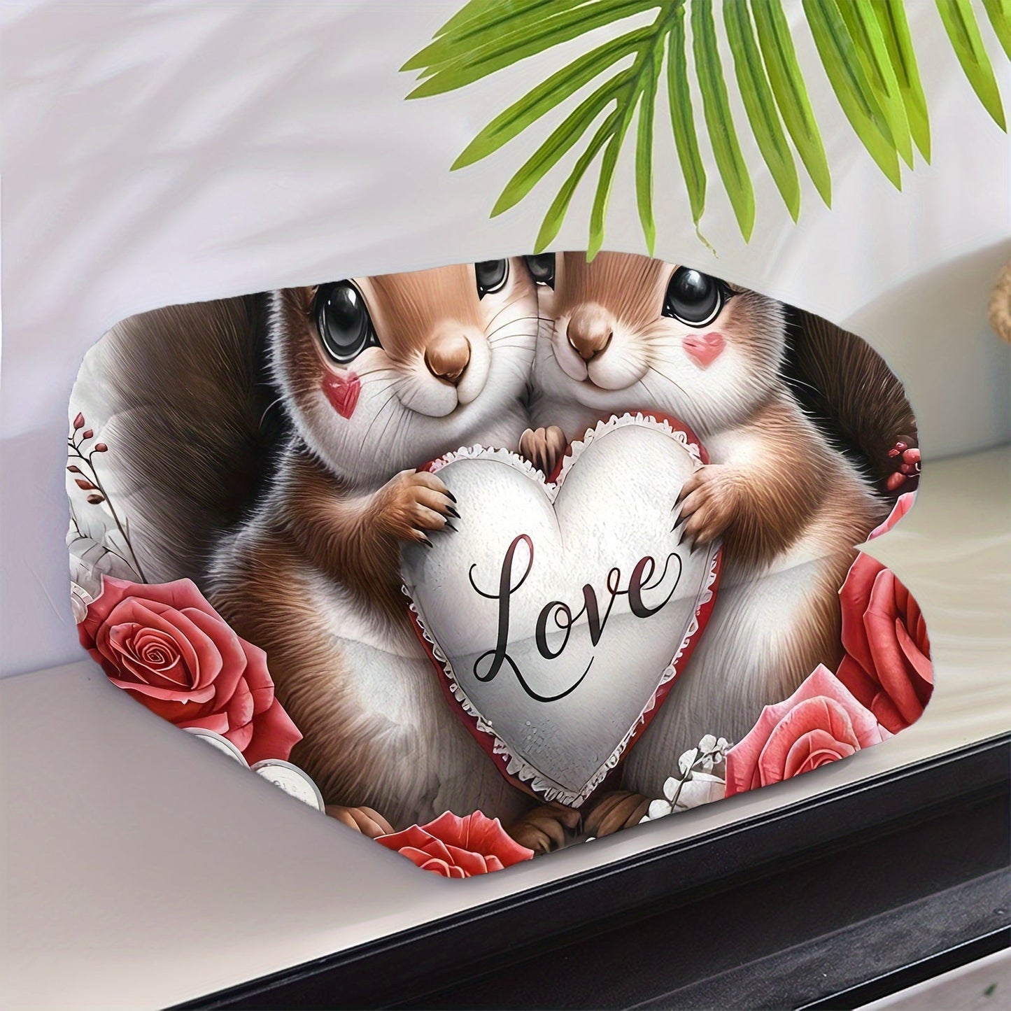 Soft and Cozy Love Squirrel Print Flannel Throw Blanket with a Charming Design - Perfect for Couch, Bed, Office, and Travel - Machine Washable and Versatile for all your needs