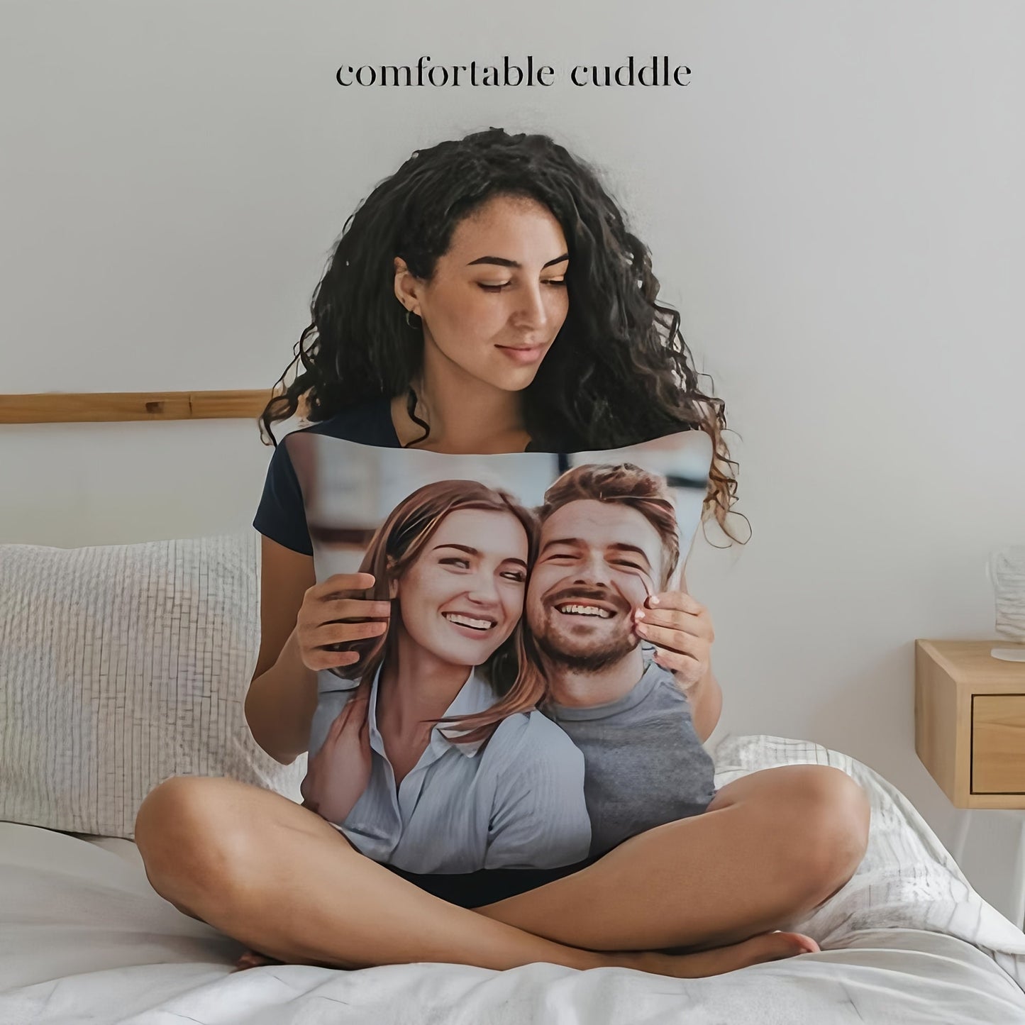 Customized pillow cover for any occasion: Valentine's Day, Christmas, Thanksgiving, New Year. Makes a great home decoration or gift for family, wedding anniversaries. Features single-sided printing with no pillow core included.