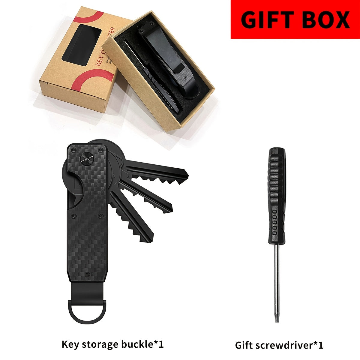 Forever Miyin Sleek Aluminum Key Organizer is a compact and lightweight key holder with a secure twist lock. It is scratch-resistant and makes an ideal gift for both men and women.