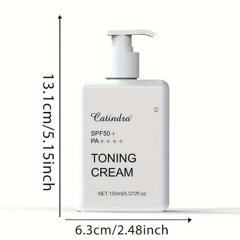 CATINDRA 4-in-1 Mineral Makeup Foundation & Concealer Cream with SPF50, Hyaluronic Acid, and Full Coverage for All Skin Tones