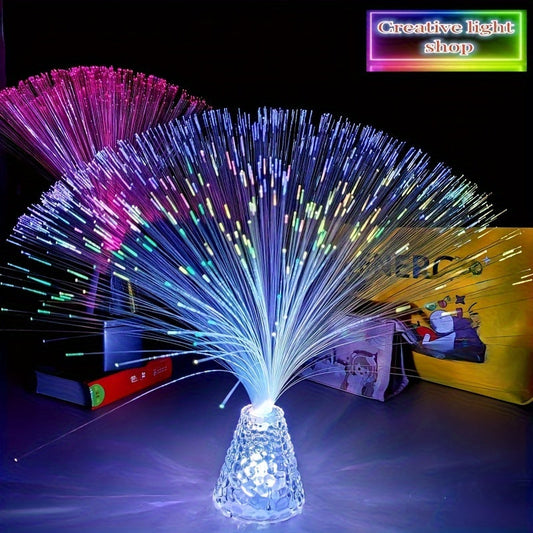 Fiber Optic Light with Color-Changing Water Ripple Base - Create a Dreamy Starry Night in 2024 - Ideal for Bedroom Decor, Birthday Celebrations, Romantic Evenings, and Relaxing Sleep Aid