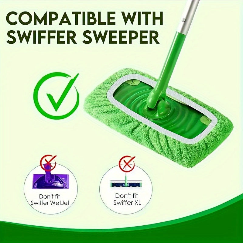 Swiffer Mop Compatible Cloth, Ideal for Wet and Dry Cleaning with Rotating Mop Head.