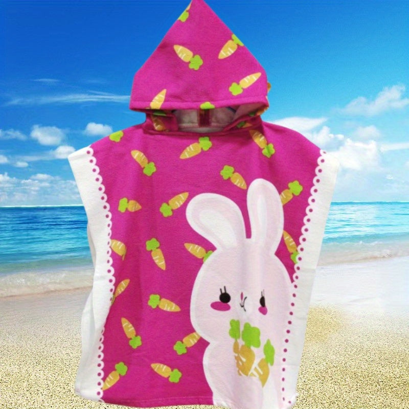 Cute hooded bath towel with fun designs - ideal gift for kids