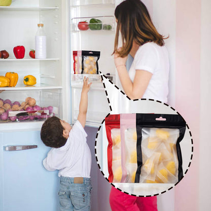 [Top Pick] Get 100pcs of Holographic Reusable Sealable Zipper Food Storage Bags with Aluminum Foil and Polyester Film. These Anti-Odor Plastic Bags have a Flat Transparent Window for Packaging, perfect for Party Food, Candy, Jewelry, and Lip Gloss.