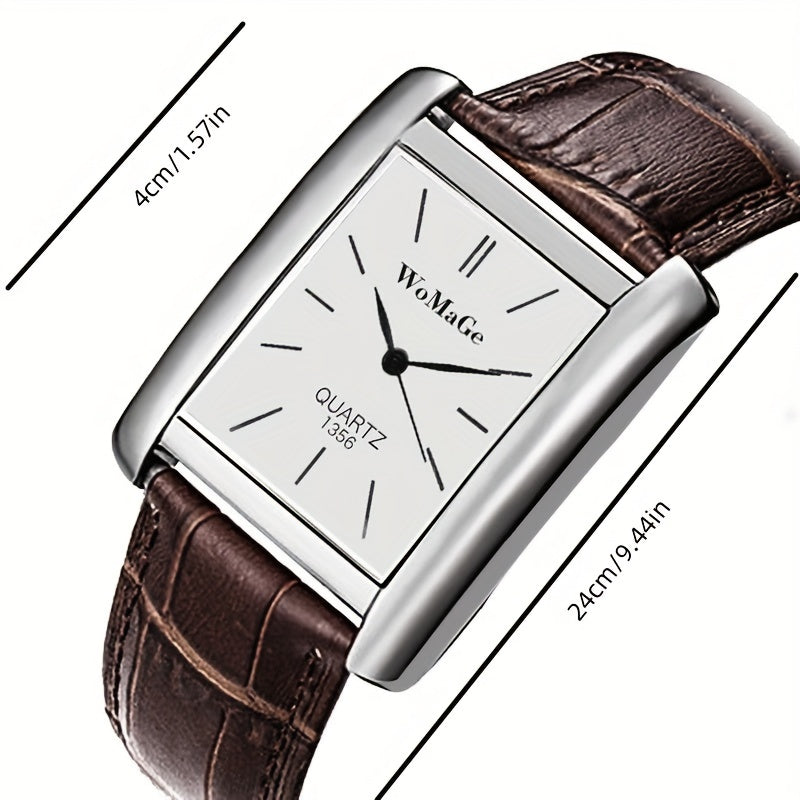 Holiday Gift: Men's Square Strap Watch Fashion