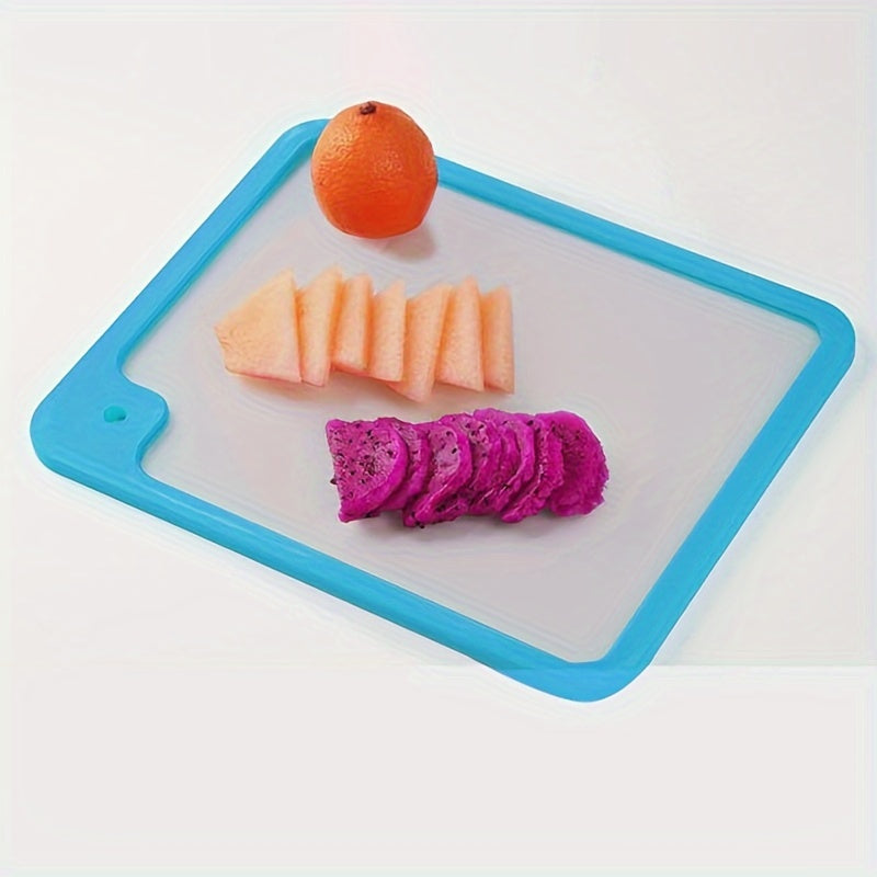 Orange-framed Glass Chopping Board - Essential for the Kitchen - Food Safe - Dimensions: 41cm x 33cm