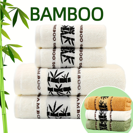 Self Flying Bamboo Fiber 4-dona sochiq to'plami 2 qo'l sochiq va 2 hammom sochiqni o'z ichiga oladi. Suvni yaxshi so'raydi, tez quriydi, juda yumshoq va teriga do'st. Uy hammomida foydalanish uchun ideal.