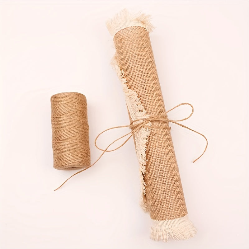 100m of natural jute twine ideal for gardening, plant wrapping, arts & crafts, and weddings.