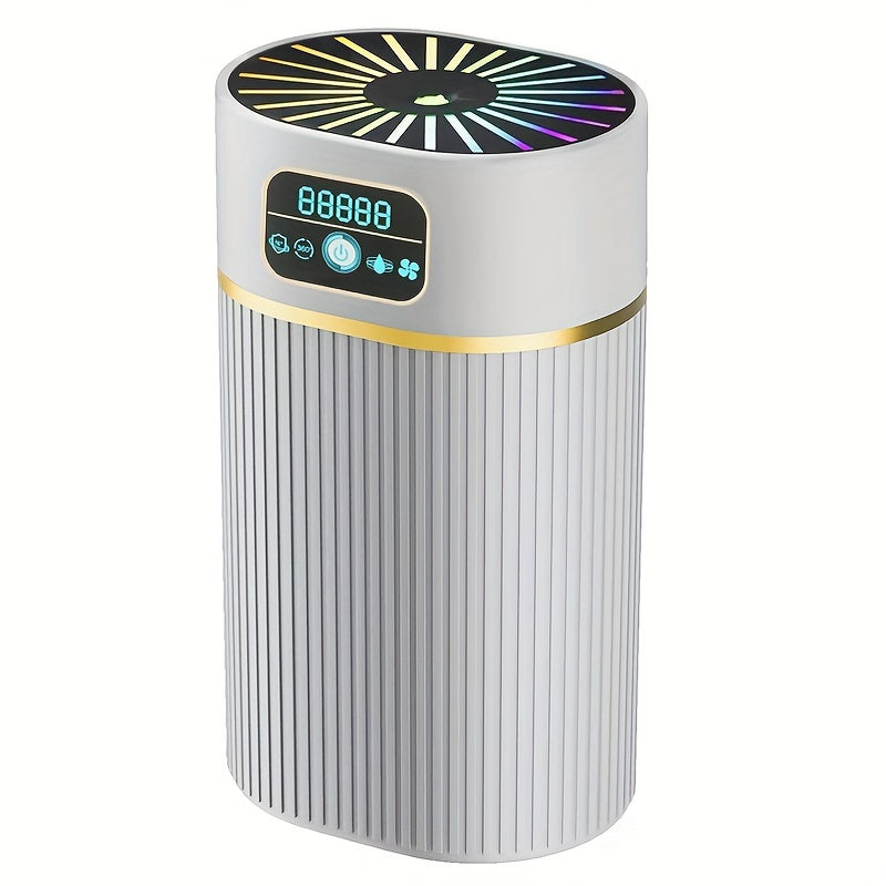 Portable USB-powered humidifier with colorful lights for home and office.