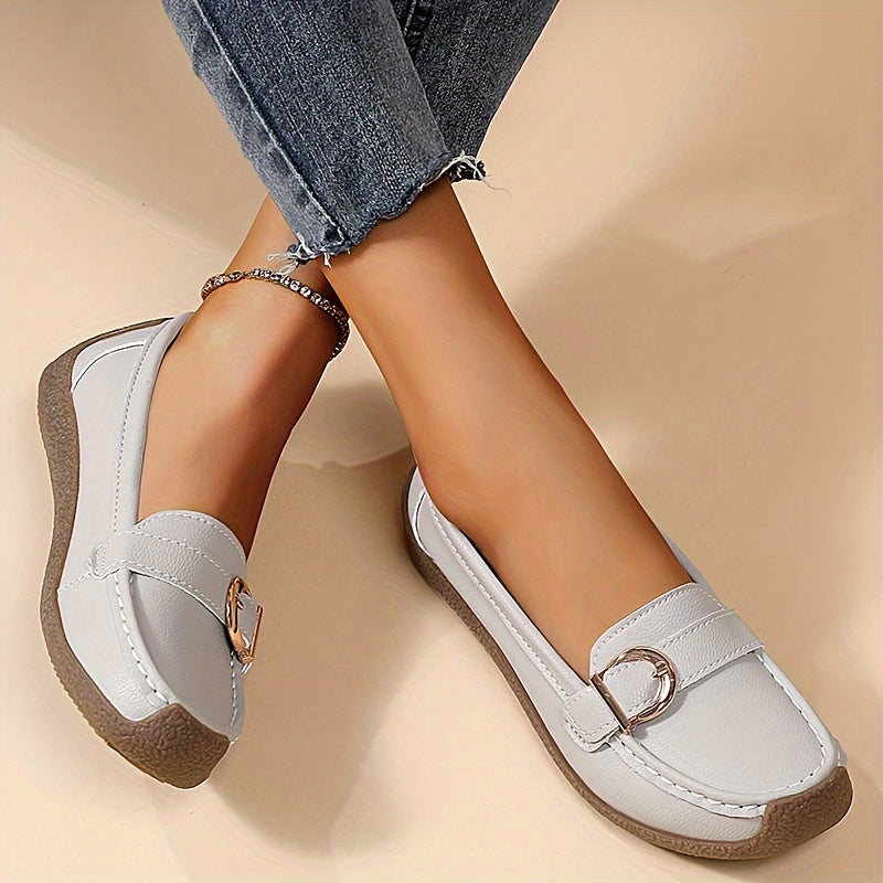 Women's slip-on loafers with sequin embellishment, lightweight comfort, TPR sole, and man-made materials for spring.