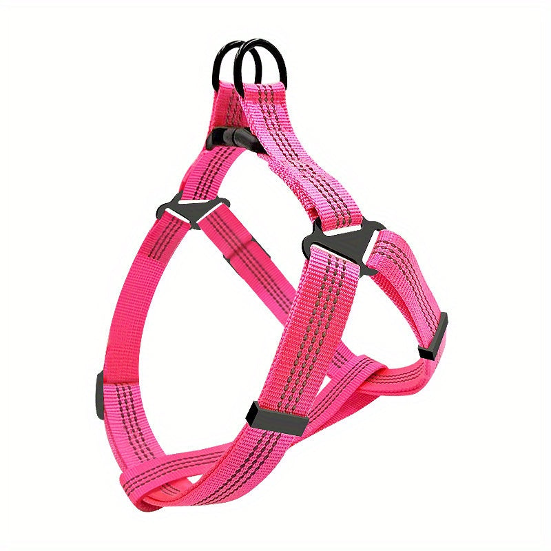 Reflective No-Pull Dog Harness - Soft Nylon Vest for Large Breeds & Puppies - Perfect for Outdoor Walking