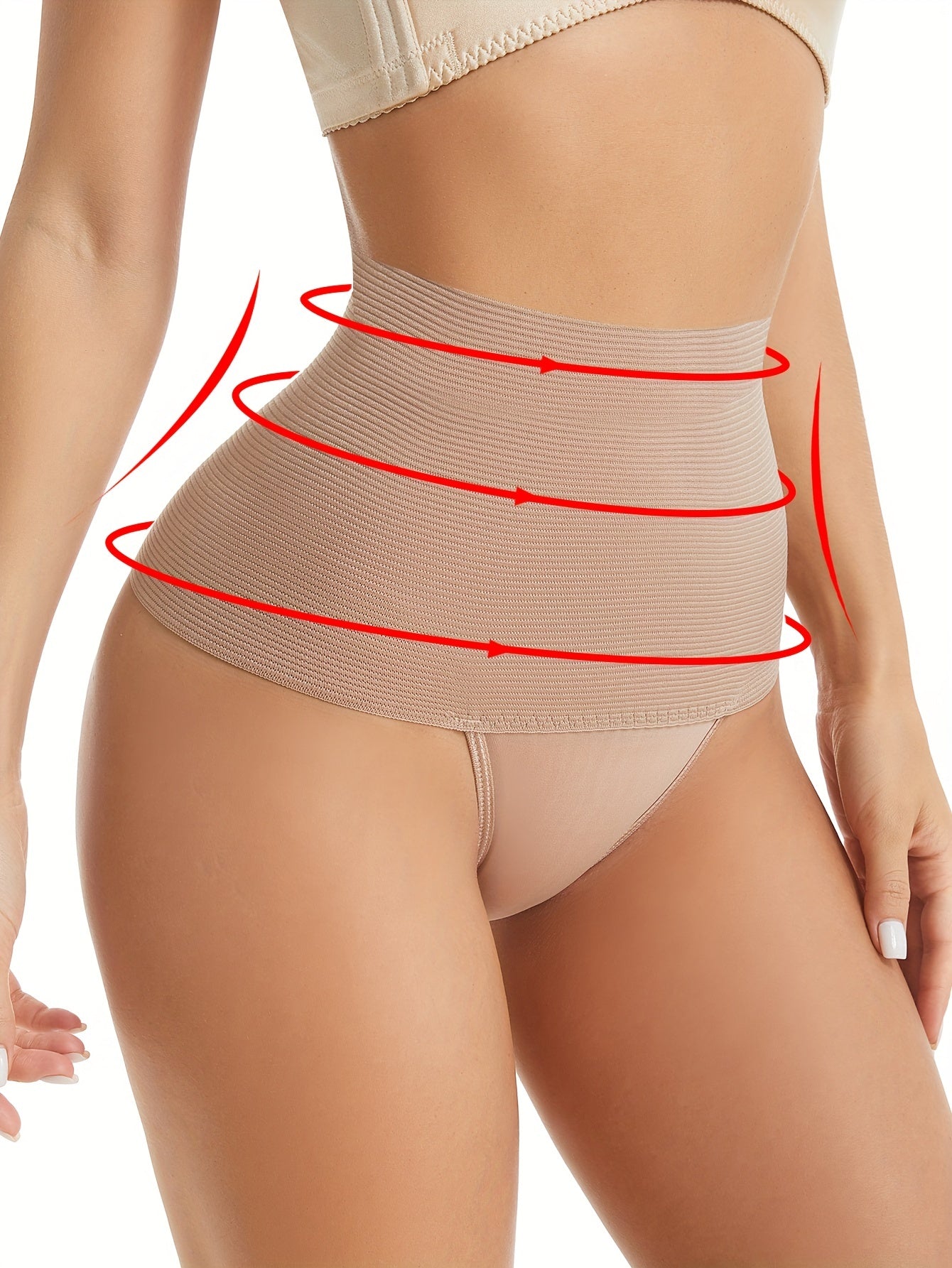 Women's high waist shaping panties with tummy control and compression for slimming