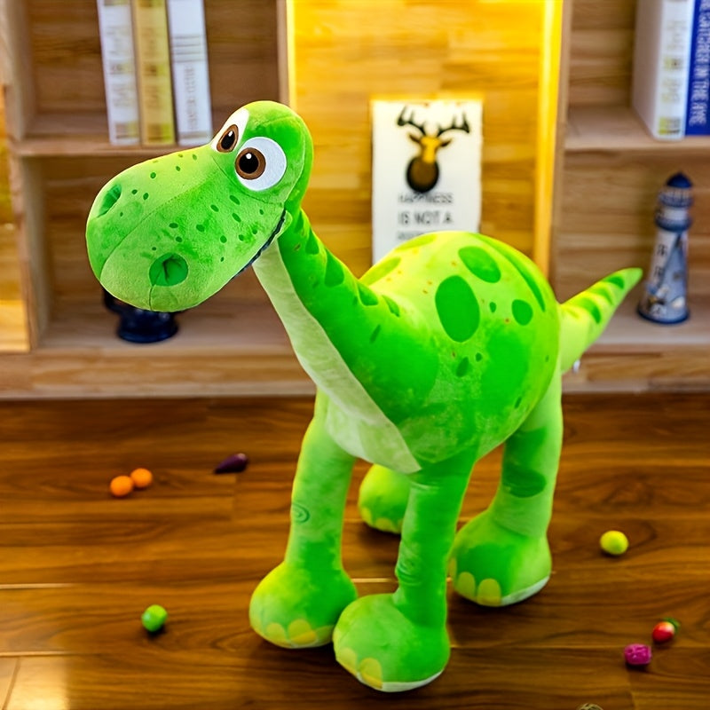 1pc Cartoon Brachiosaurus Dinosaur Plush Toy for Medium Breeds - Soft, Durable Fabric, Colorful Design