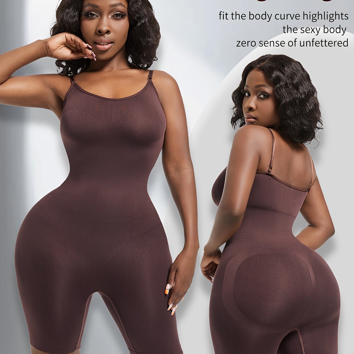 Women's shapewear for tummy, waist, and butt lifting in large sizes.