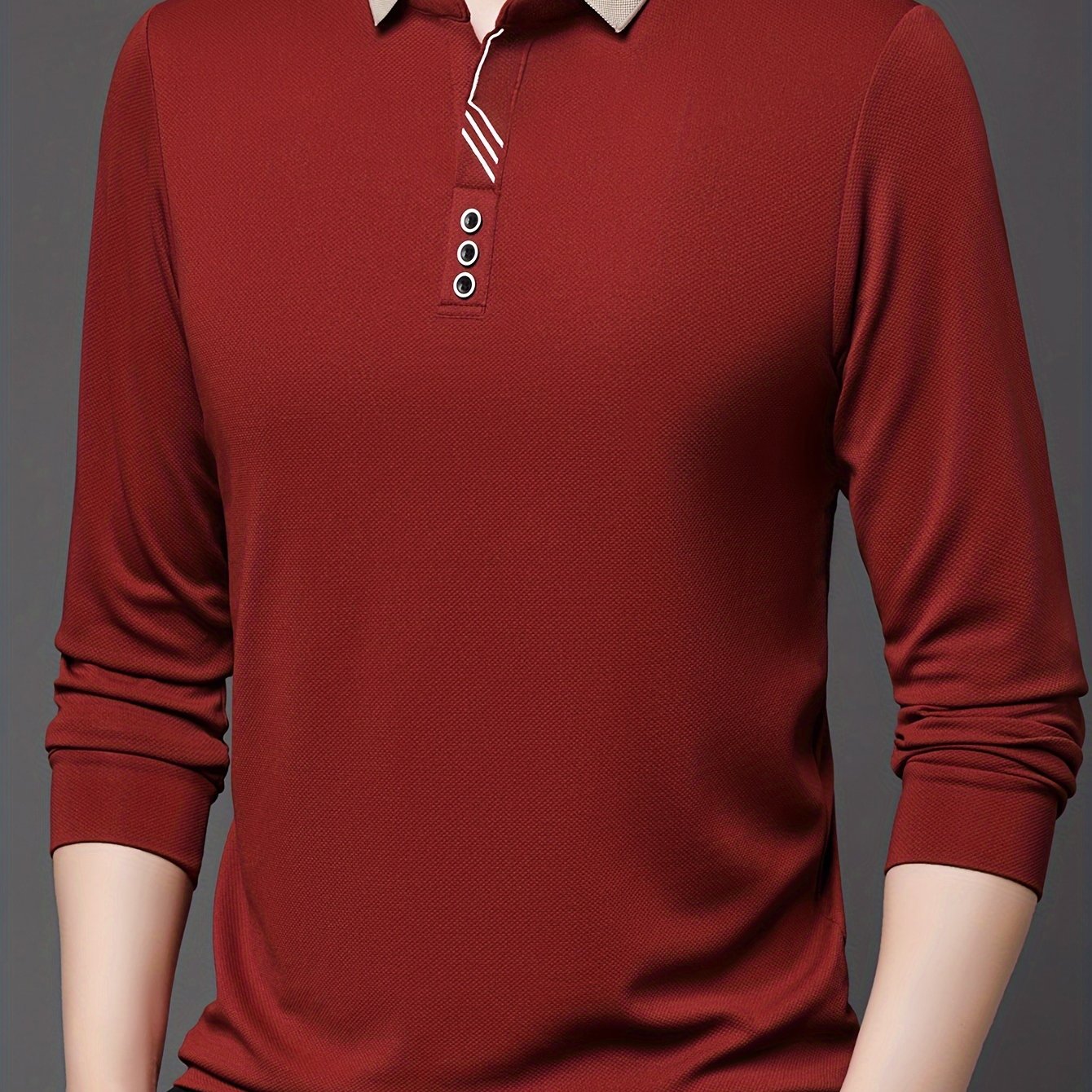 Lightweight, breathable long sleeve shirt for golf and business casual wear.