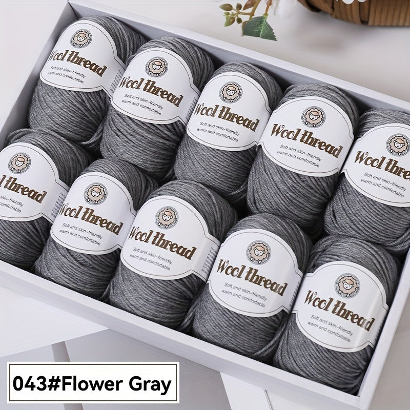 10pcs of high-quality BAYEXY Australian Wool Yarn, perfect for DIY crochet and knitting projects