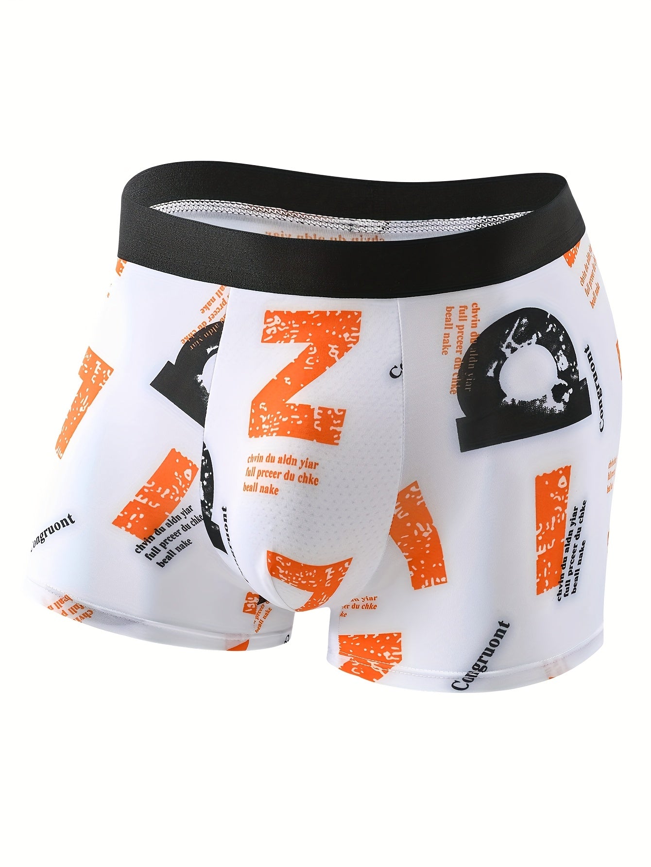 5 Men's Fashion Boxer Briefs with Trendy Print | Soft Polyester Blend for Comfort