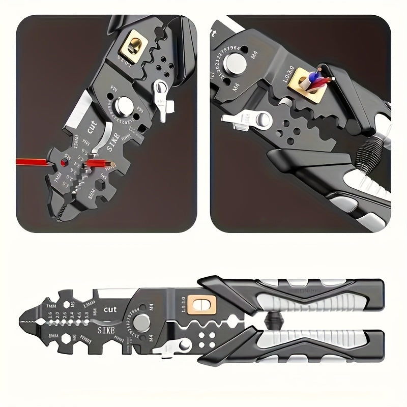 25-in-1 Industrial Grade Wire Stripper - Multi-use Electrician's Tool