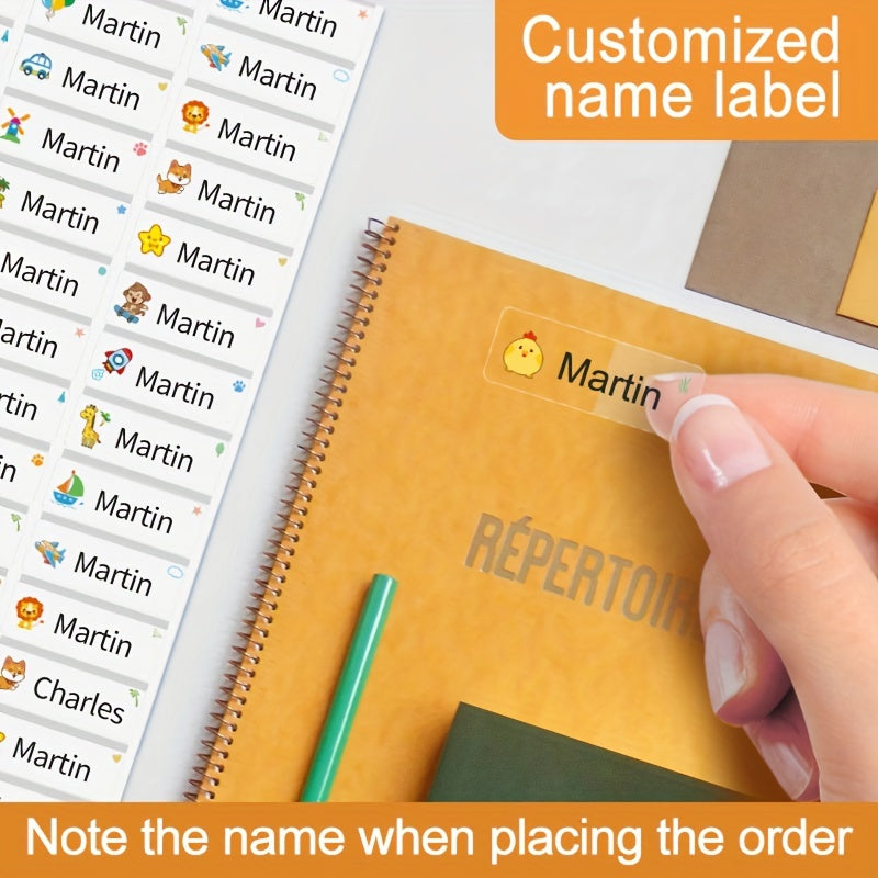 45-240pcs Waterproof Transparent Name Labels: Ideal for updating school supplies, enhancing office organization, creating scrapbooking masterpieces, and labeling back-to-school essentials. Perfect for paper names, classified stickers, and number