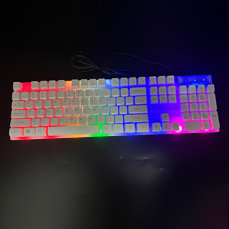 Luminous mechanical feel office gaming keyboard