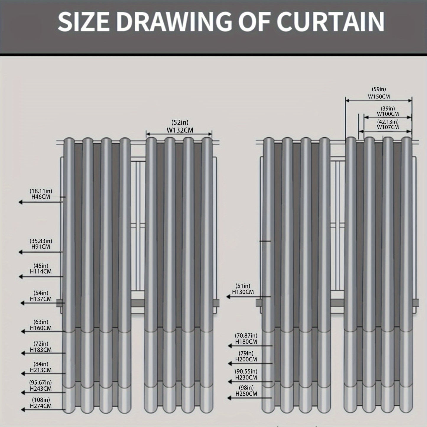 Add a touch of elegance to your living space with these 2 Panels Blackout Curtains. Perfect for both indoor and outdoor use, these curtains provide heat insulation and blackout capabilities. Made from a durable polyester blend, these simple and modern