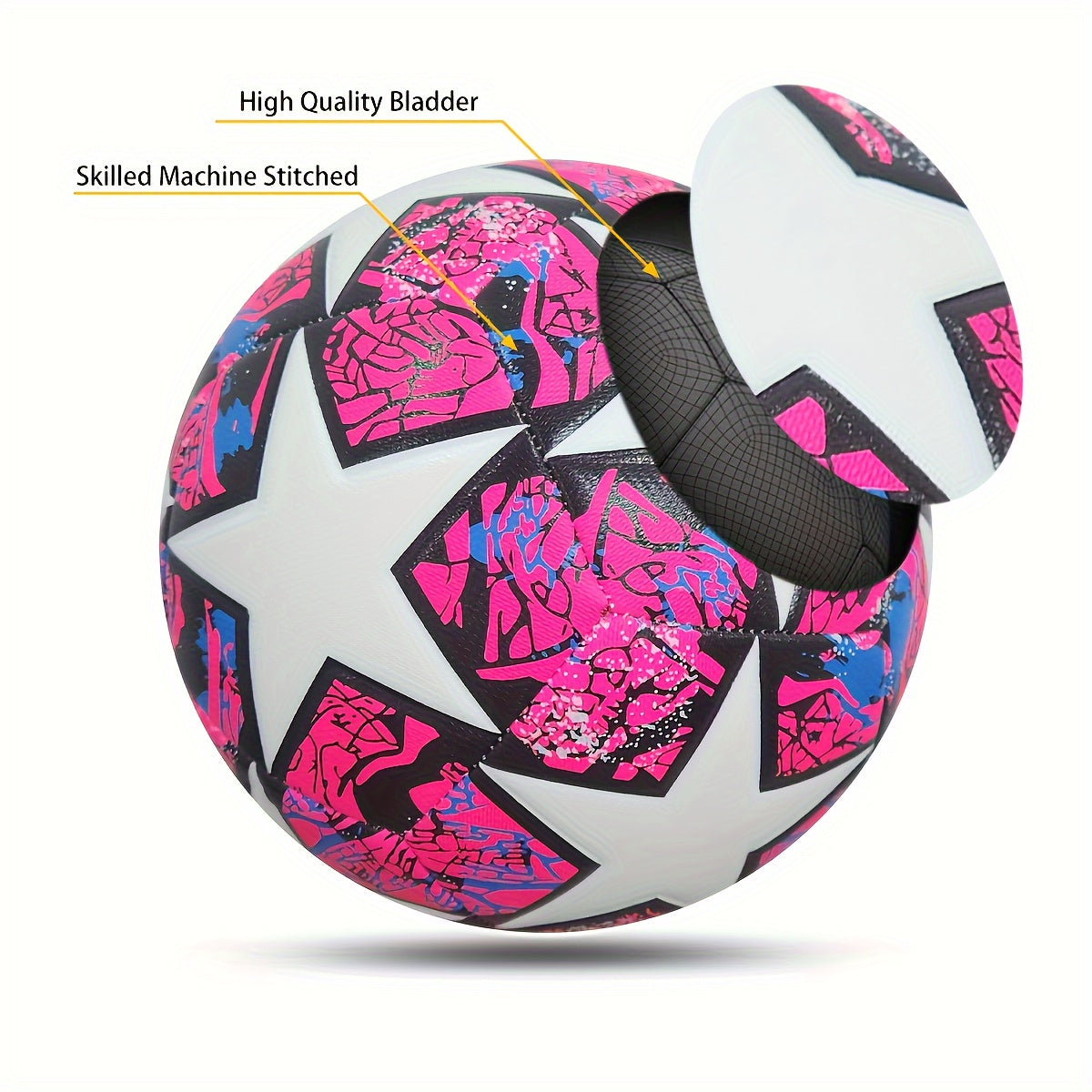 Size 5 Classic Soccer Ball with Durable Pump, Explosion-proof Football for Outdoor Sports Training Games