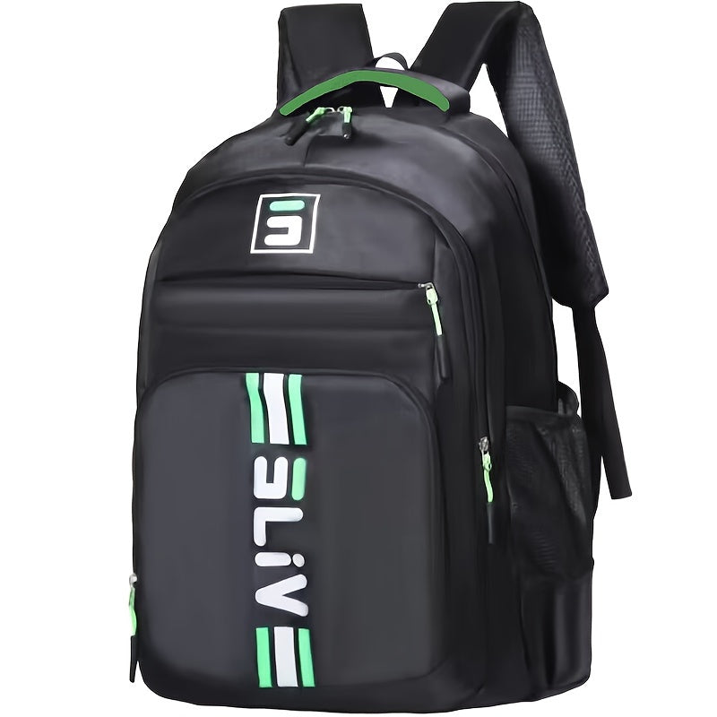 Casual backpack for men, ideal for middle school students or travelers with a large capacity for storing a laptop.