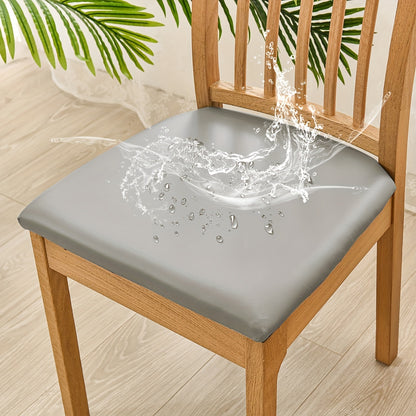 PU leather chair slipcover protects against cat scratches, suitable for chairs in hotels, offices, banquets, and homes.