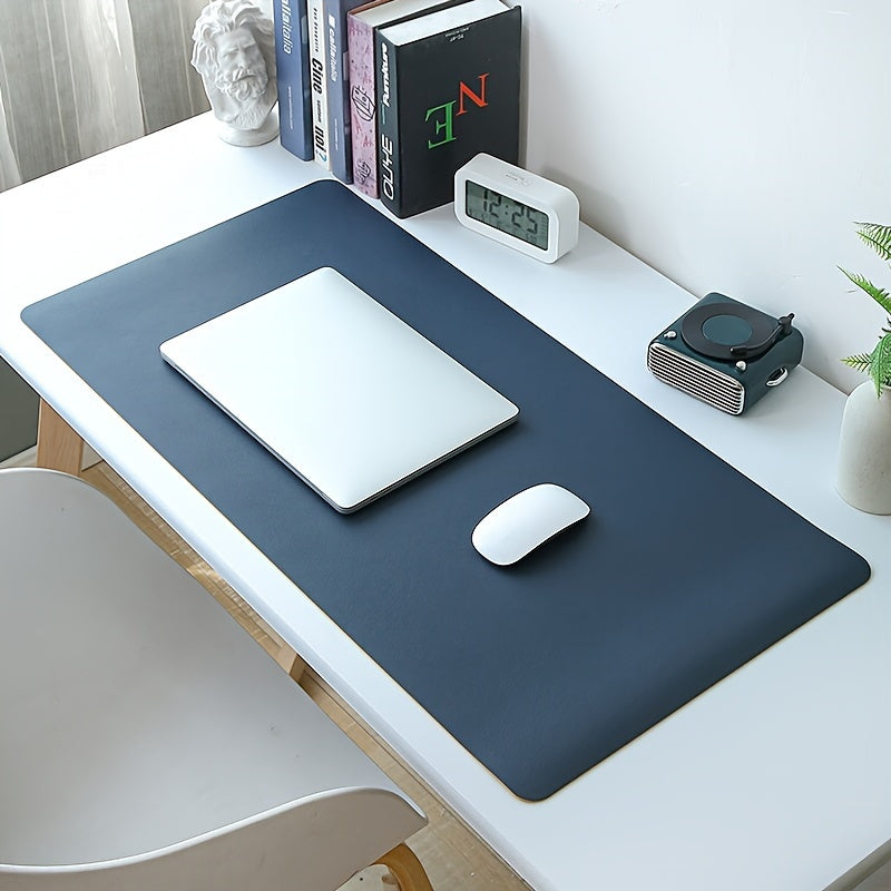 1 Non-slip PVC Faux Leather Desk Mat, Waterproof and Stain Resistant, Easy to Clean, Available in Multiple Colors for Office or Study Table.