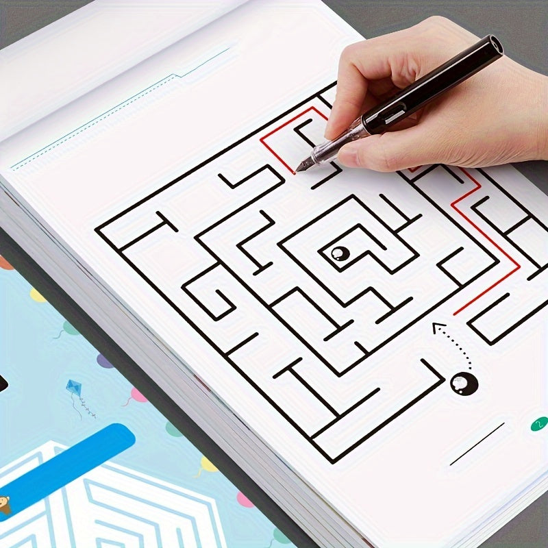 Concentration-enhancing maze training book for students, a stimulating intelligence toy and holiday gift.