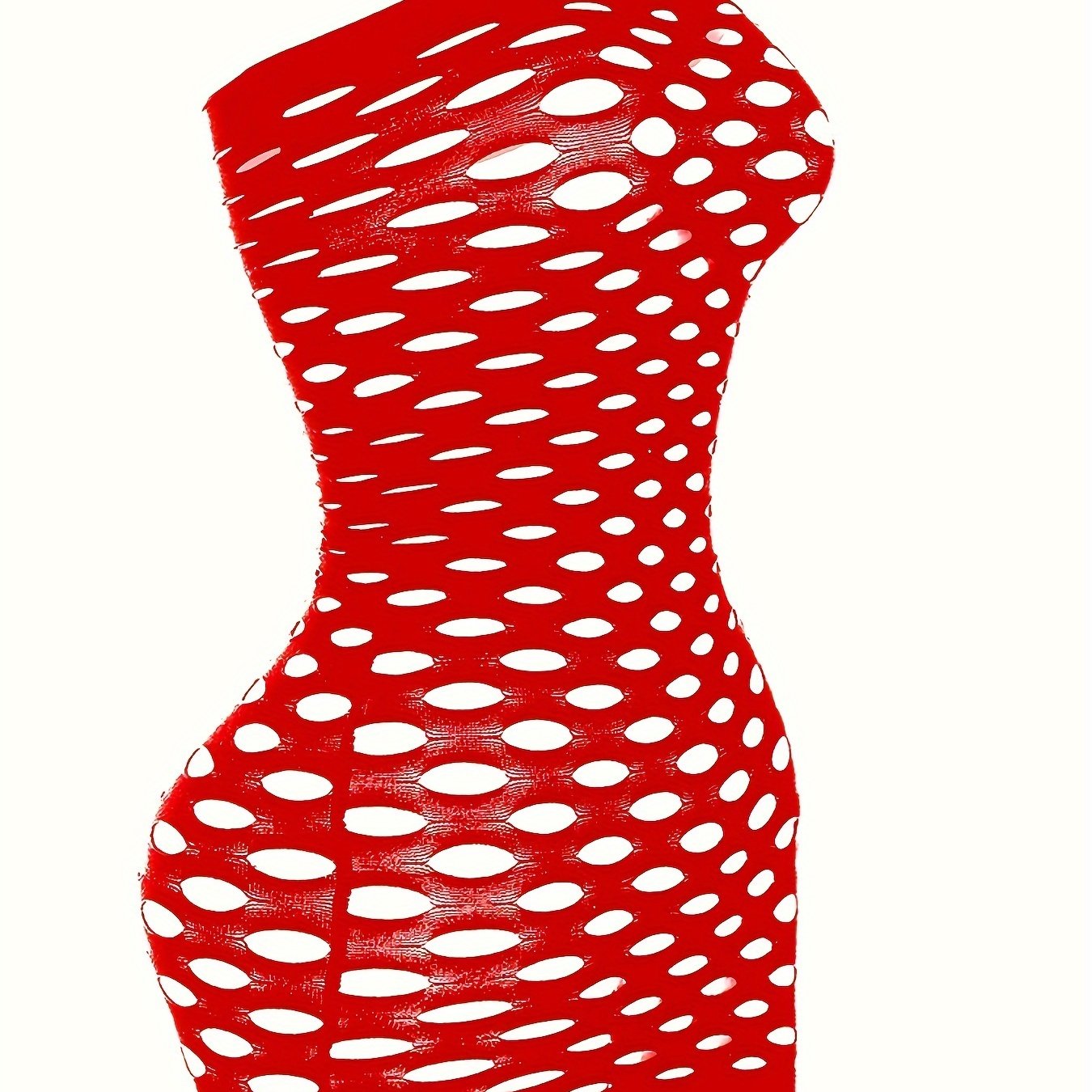 Sexy fishnet dress with cutouts, tube bodycon babydoll lingerie - bodystocking.