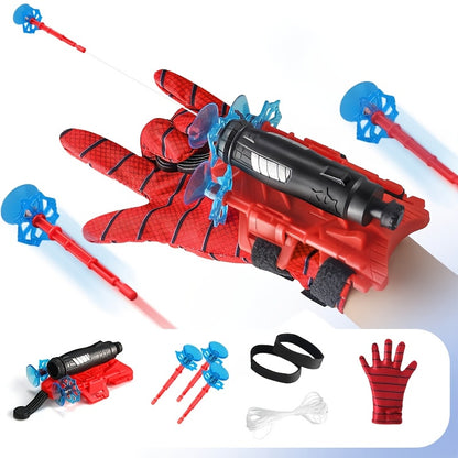 A Spider Shooting Toy Set with Hero Wrist Launcher is a fun novelty toy for kids, perfect for parties and gatherings, making it an ideal gift.