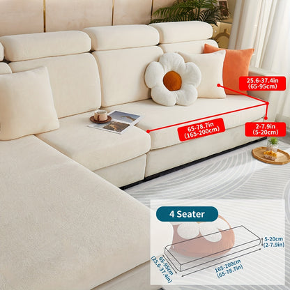 Pet friendly non-slip sofa cover for all seasons, dustproof and universal fit for furniture protection in any room.