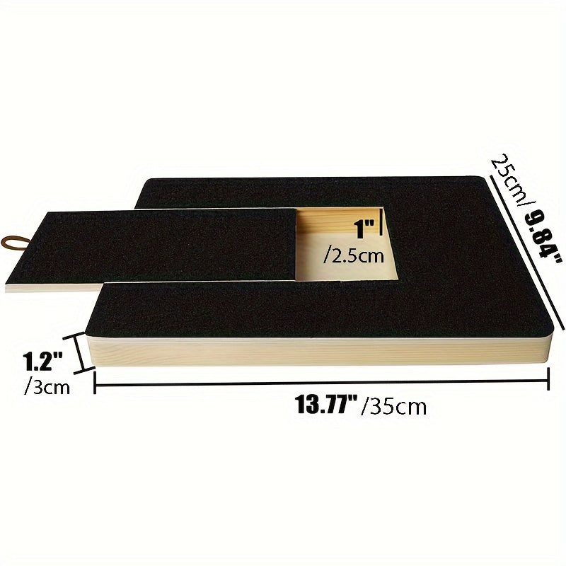 Деревянный скребок для ногтей собак с ремонтной пилкой, товары для домашних животных, игрушка для скрёбывания, и скребковая доска с наждачной бумагой.
