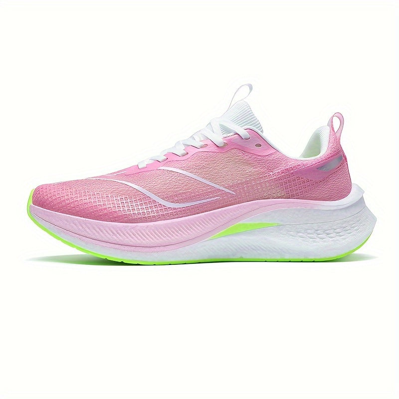 Men's lightweight running shoes with shock absorption, gradient color, and non-slip design for outdoor training.