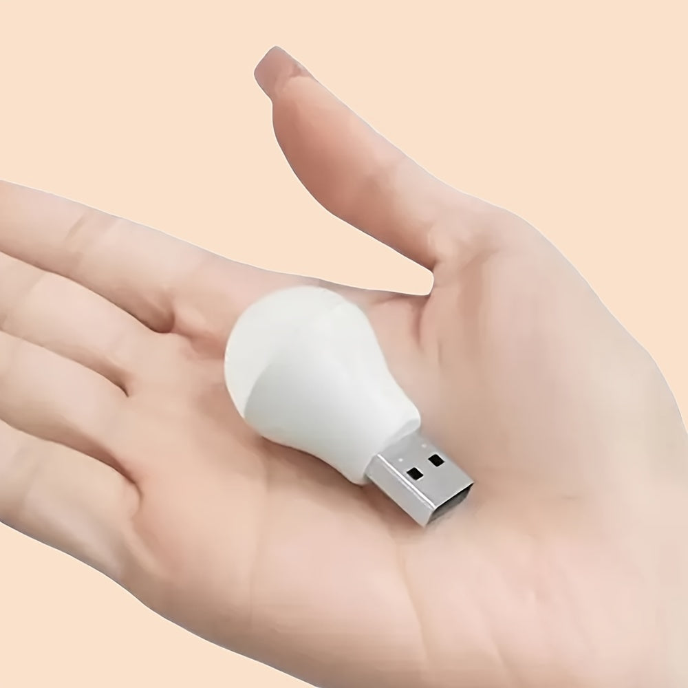 Mini USB power Night Light with Warm and White light for eye protection while reading, portable LED Night Lamp with auxiliary lighting. Available in 2/3/5/8/10pcs.