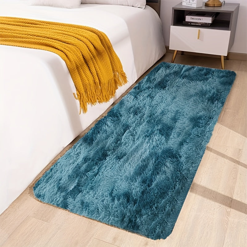 1 piece of Tie-dye Area Rug, a Dry Cleaning Floor Mat, Fluffy Indoor Decorative Carpet, Lovely and Warm Rug, perfect for Bedroom and Living Room as well as a Leisure Area Bedside Accessory.