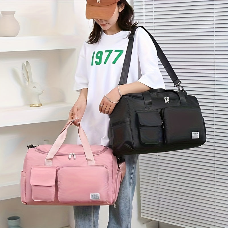 Sports fitness bag with wet/dry separation, multi-functional handbag for short trips and travel.