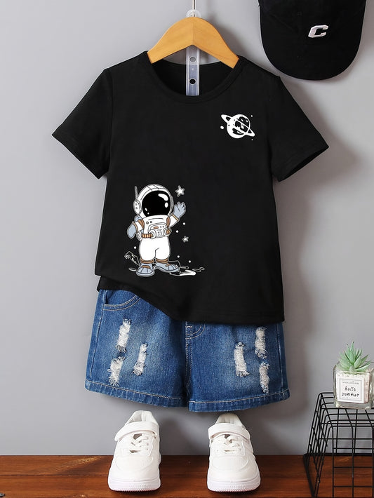 Boys' Stylish Casual T-Shirt for Valentine's Day