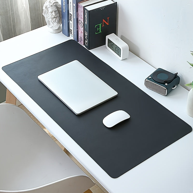 1 Non-slip PVC Faux Leather Desk Mat, Waterproof and Stain Resistant, Easy to Clean, Available in Multiple Colors for Office or Study Table.