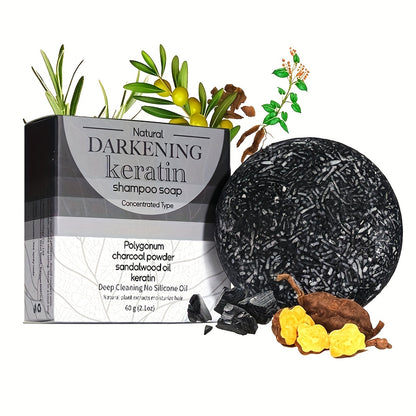 Black Soap, Egg White, Black Hair Soap, Polygonum Multiflorum Soap, Men's Gray Hair Reversal Soap