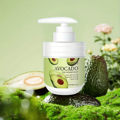 Avocado hair removal cream is plant-based, gentle, painless, and residue-free.