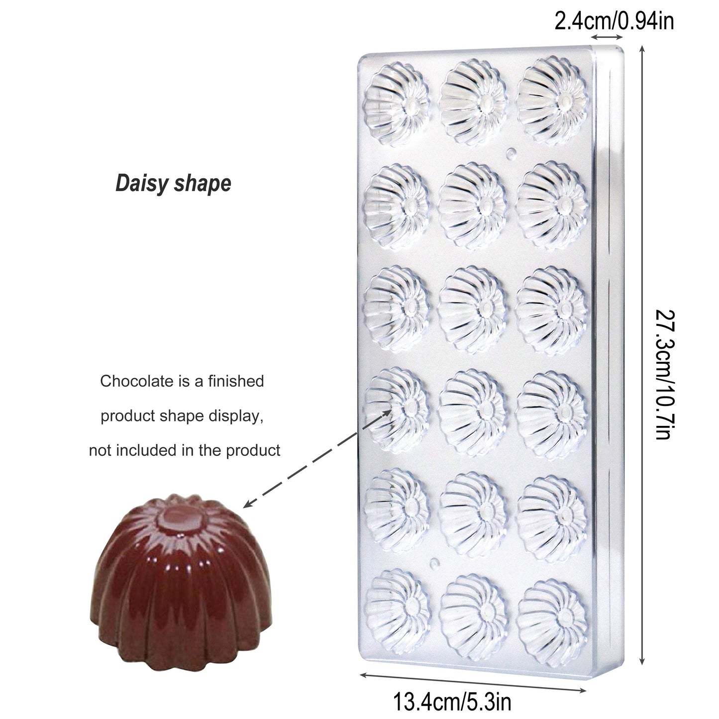 Set of plastic chocolate molds that are free of BPA, featuring various shapes such as hearts, eggs, bars, and diamonds for making mousse, jelly, candies, and truffles. Perfect for creating sweet treats for Easter, Thanksgiving, Valentine's Day, Mother's