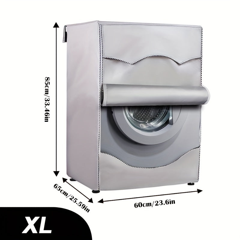 Fully automatic washing machine cover with 210D sun protection, roller wave wheel design.