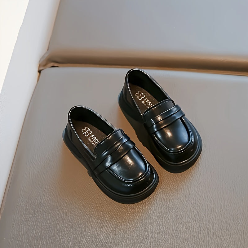 Boys' vintage slip-on loafers, light non-slip dress shoes for all seasons, perfect for wedding parties.